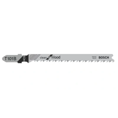 Imagen de Bosch Professional 3 x Hojas de Sierra calar T 101 B Clean for Wood (para Madera blanda, corte recto, accesorios calar)