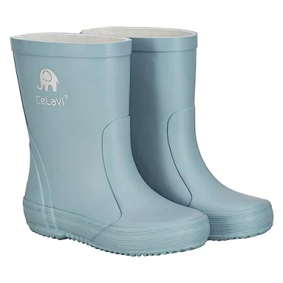 Imagen de CELAVI Basic Wellies Solid, Botas de Lluvia, Azul grisáceo, 25 EU