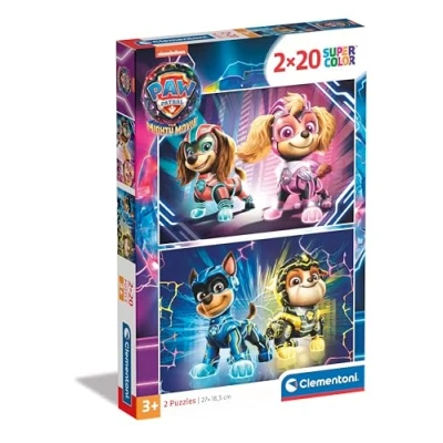Imagen de Clementoni Paw Patrol 2 Supercolor Puzzles Infantiles De 20 Piezas, para Niños 3 5 Años, Desarrolla La Concentraciòn Mentàl Y Logica, 24805, Multicolor