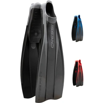 Imagen de Cressi Free Frog Aletas técnicas de Buceo, Unisex Adult, Negro, 41/42 EU