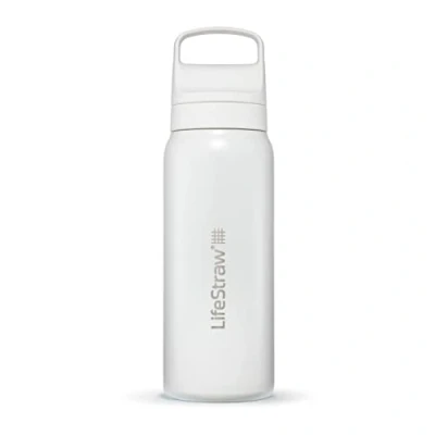 Imagen de LifeStraw Go Series Botella de acero inoxidable con filtro agua, Filtra bacterias, parasitos y microplasticos 700 ml