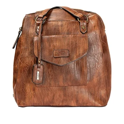 Imagen de Rieker Mochila de Mano H1036 22 para Mujer, Color (Tuerca Antigua), Marrón (Nuss/Antik), 32x12x31 Centimeters (B x H T)