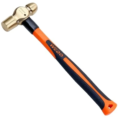 Imagen de WEDO martillo de bola sin chispas bronce aluminio, pein seguridad chispas, no magnético, forjado a troquel, resistente la corrosión, estándar DIN
