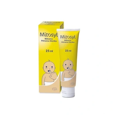 Imagen de Mitosyl Bálsamo primeros dientes Protege lsa encías del bebe, efecto calmante y refrescante Gel gingival 25ml