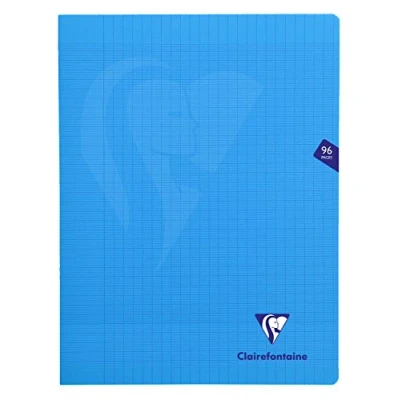 Imagen de mimesys 24 x 32 cm (a cuadros Polypro libreta grapada con 48 hojas azul