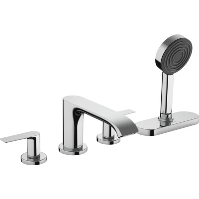 Imagen de hansgrohe Set básico para mezclador de 4 agujeros borde bañera, 13440180