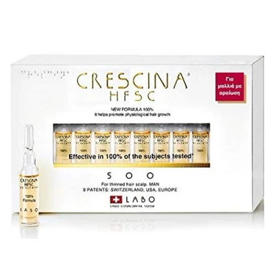 Imagen de Crescina HFSC Tratamiento para el crecimiento del cabello y cuero cabelludo, hombre, 20 ampollas