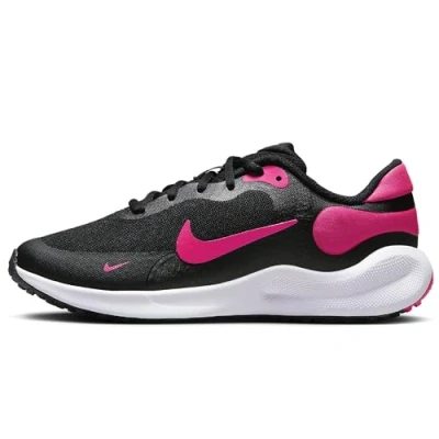 Imagen de Nike Performance Revolution 7 Unisex Zapatillas de running neutras para niños, Talla: 34, Black/hyper pink/white Zapatos