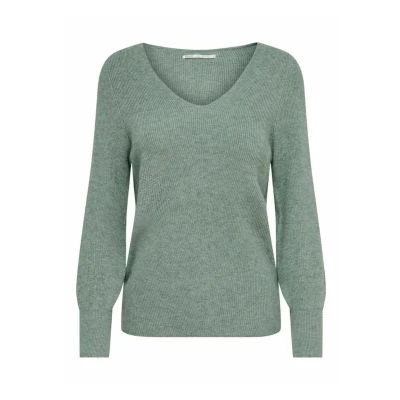 Imagen de ONLY Onlatia L/S V NECK CUFF NOOS Jersey de punto, Mujer, Talla: Small, Chinois green