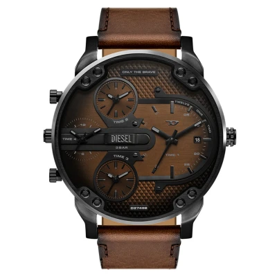 Imagen de Diesel Reloj Analógico para Hombre de Cuarzo con Correa en Cuero DZ7492