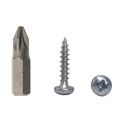 Imagen de 100 tornillos de madera DIN 7981 acero chapado en zinc 4,0 x 20 mm, aglomerada con cabeza cacerola, tornillo universal Pozi Drive (100, 4 mm)