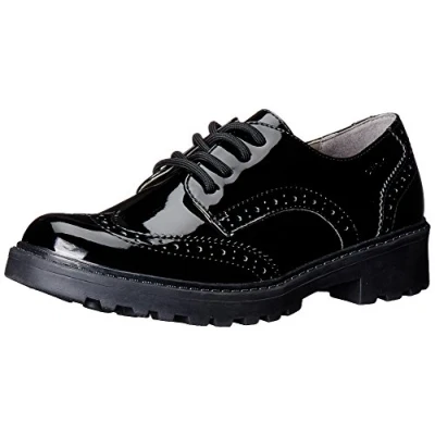 Imagen de Geox J Casey Girl N Derby Synthetic, Zapatos Niñas, Negro, 28 EU
