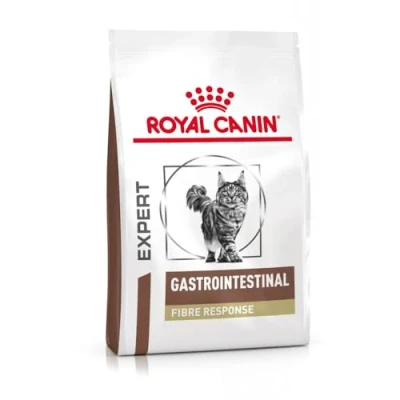 Imagen de Royal Canin Veterinary Gastrointestinal Fibre Response Paquete de 4 x 400 g Alimento seco para gatos Adultos el Apoyo digestivo Contenido energético Ajustado