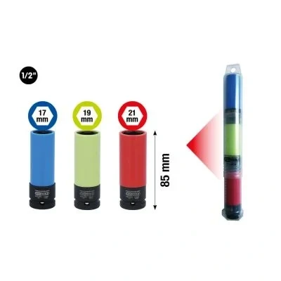 Imagen de KS TOOLS 515.0875 Cubos insertables 12,5 (1/2&quot;)mm (pulgadas) hexagonal