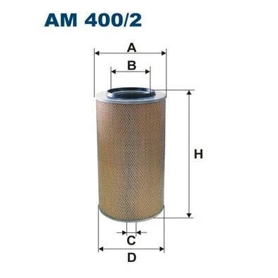 Imagen de FILTRON AM 400/2 Filtro de aire 475 256 Cartucho filtrante