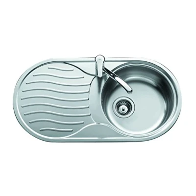 Imagen de Teka Dr 80 1C 1E Izqda Fregadero De Cocina Acero 1Ø Inox 45 Cm 1 Cubeta Escurridor