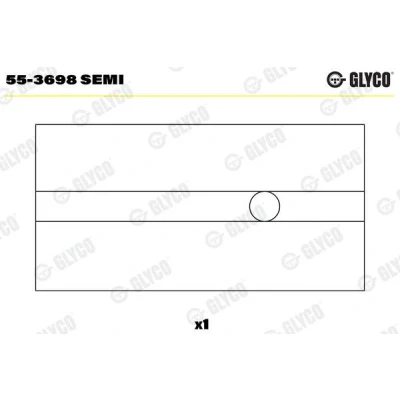 Imagen de GLYCO 55 3698 SEMI Casquillo del cojinete, biela VOLKSWAGEN: Transporter 4, Jetta 2, GOLF AUDI: A6 C4 Avant, 90 B2 norauto, oscaro, mister auto