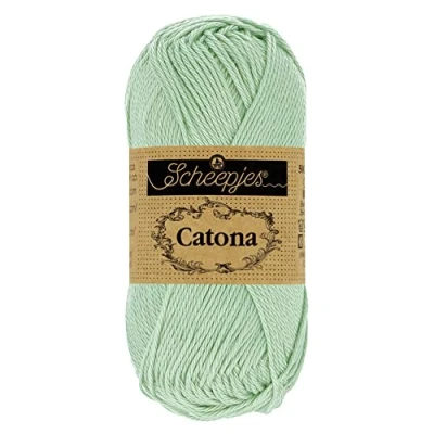 Imagen de Scheepjes 402 Plata Verde Catona Hilo 1x10g