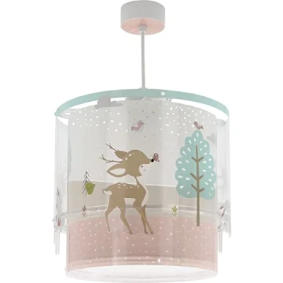 Imagen de Dalber Lámpara Infantil De Techo Loving Deer Ciervo animales Rosa (61272)
