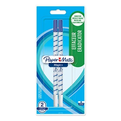 Imagen de Paper Mate Mini+ Eradicator, punta fina, azul, paquete de 5