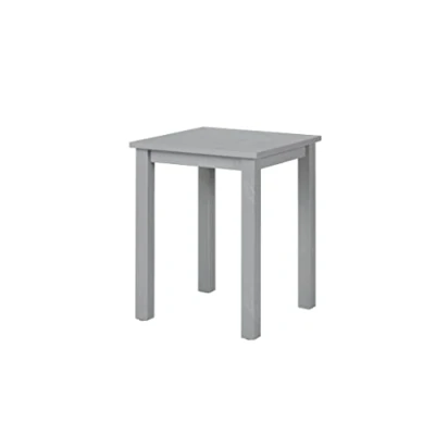 Imagen de Inter Link Mesa Auxiliar de Madera pequeña Pino Macizo con veta Natural como mesita Baja, Baja 45 x 55 cm Gris
