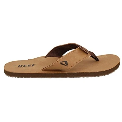 Imagen de Reef Leather Smoothy, Sandalias Flip Flop Hombre, Marrón (Bronze Brown), 50 EU