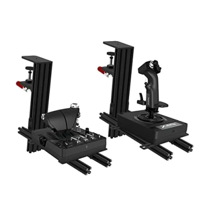 Imagen de Hikig Paquete de 2 Soportes Escritorio para The Flight Sim Joystick Hotas Compatible con Logitech X52/X52 Pro/X56/X56 Rhino,Thrustmaster T Hotas/T.16000M Hotas/TCA Officer Pack, VKB