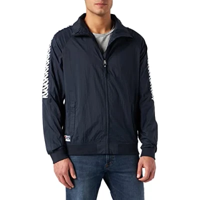 Imagen de Superdry Non Hooded Track Wind Runner Chaqueta Cortavientos, Azul Oscuro, M para Hombre