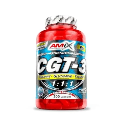 Imagen de Amix CGT 3 Suplemento Alimenticio Para el Desarrollo de la Recuperación Muscular Incrementa Masa Nutrición Deportiva Contiene 200 Cápsulas