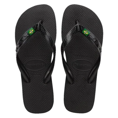 Imagen de Havaianas Top Brasil, Chanclas Cómodas, Duraderas y Ligeras, con Suela Antideslizante, Bandera de Brasil en las Tiras, Adultos Unisex