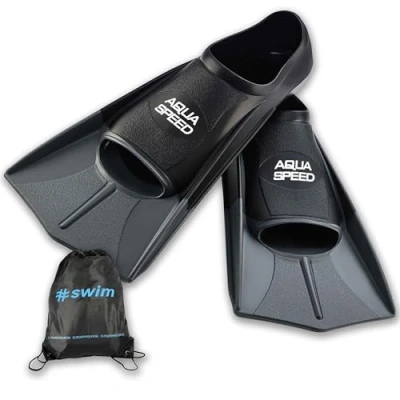 Imagen de Aqua Speed Fusion Aletas largas de natación para Adultos y niños + ULTRAPOWER #Swim plata/26 Tamaño: 39/40