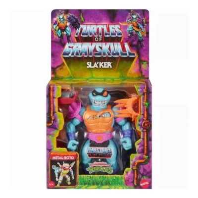 Imagen de Masters of the Universe Motu x TMNT: Tortugas de Grayskull Deluxe Sla&#039;ker 14 cm