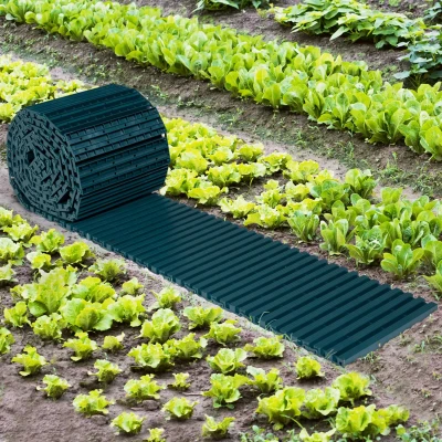 Imagen de IDMarket Camino de huerto 5M desplegable plástico verde para jardín