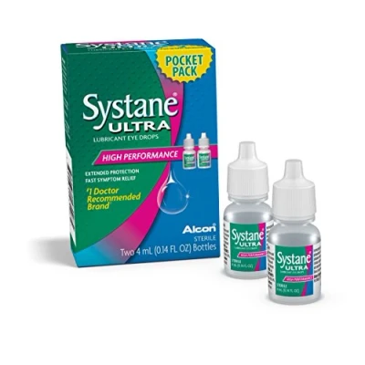 Imagen de Systane Ultra Eye Drops Lubricant High Performance,Two 4ml 0.14 fl oz. bottles by