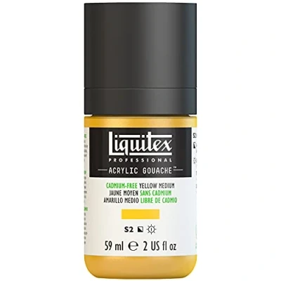 Imagen de Liquitex Professional Gouache acrílico extrafino viscocidad Baja, Tubo 59 ml, Amarillo
