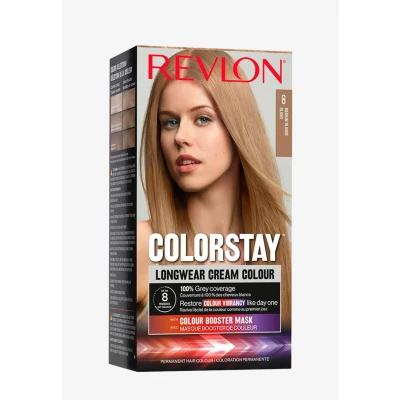 Imagen de Revlon Colorstay Tinte Pelo Mujer, Coloración Permanente de larga duración, Incluye mascarilla potenciadora del color, Hasta 8 semanas Tono Rubio Claro