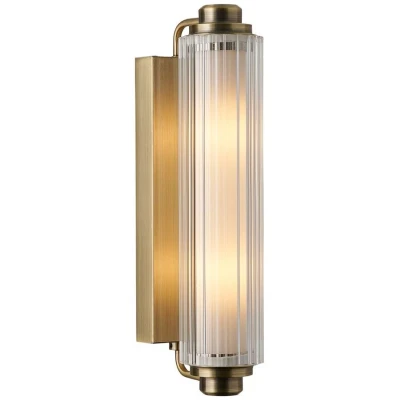 Imagen de Nordlux Aplique de pared Nimal Doble, IP44, plástico, metal, latón
