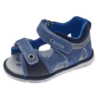 Imagen de Chicco Sandales à Double Velcro, Cómodo, ligero, flexible y transpirable, Niños, Mezclilla, 18 EU