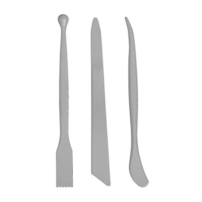 Imagen de Rayher 34456558 Pack de 3 palillos para modelar, 6 puntas diferentes, plástico resistente