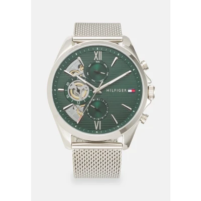 Imagen de Tommy Hilfiger Baker Reloj silvercoloured/green, Hombre, Talla: One Size, Silver coloured/green