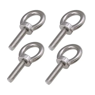 Imagen de 4 Piezas M10 Tornillos de Anillo Acero Inoxidable 304, Pernos Ojo Tornillo elevación Cerrado Varilla Rosca Cojinete para Exteriores