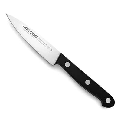 Imagen de Arcos Serie Universal Cuchillo Cocinero Hoja de Acero Inoxidable NITRUM 100 mm Mango Polioximetileno (POM) Color Negro