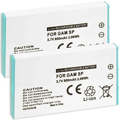 Imagen de 2X batería para Nintendo Gameboy Advance SP (GBA SP) / reemplaza Original AGS 001, 003