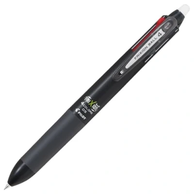 Imagen de Pilot Frixion Ball 4 LKFB 80EF B Multibolígrafo de colores y tinta gel, negro