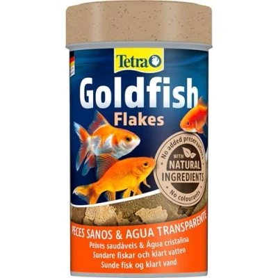 Imagen de Tetra Goldfish Flakes Alimento para todos los peces dorados y otros de agua fría, 100 ml