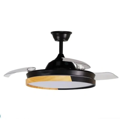 Imagen de FABRILAMP AKUNADECOR Ventilador Emperador Negro Motor Dc Led 3000 4000 6000k