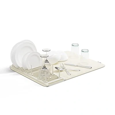 Imagen de Umbra Udry Peg Escurridor de platos con tapete, Lino