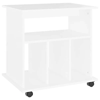 Imagen de vidaXL Mesa Consola Entrada Acento Pasillo Vestíbulo Recibidor Auxiliar Decoración Hogar Casa Escritorio de Aglomerado Blanco Roble Sonoma 105x30x80cm