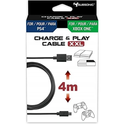 Imagen de Subsonic Cable de carga XXL (compatible PS4 y XBOX ONE)