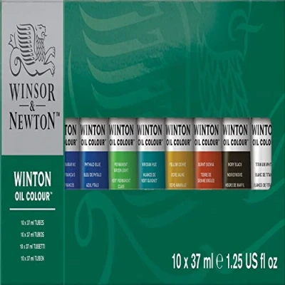 Imagen de Winsor &amp; Newton Winton Set de 10 tubos 37 ml óleo, multicolor, (Paquete (Colart 1490619)